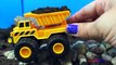 Mighty Machines on a Mission - Construction Vehicles Dump Trucks Excavators Bulldozer at jobsite