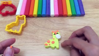Узнайте цвета и животные играть доч Творческий весело с моделирование глина образовательных видео для ки