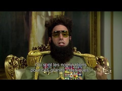 The Dictator : la réponse de Sacha Baron Cohen banni aux Oscars