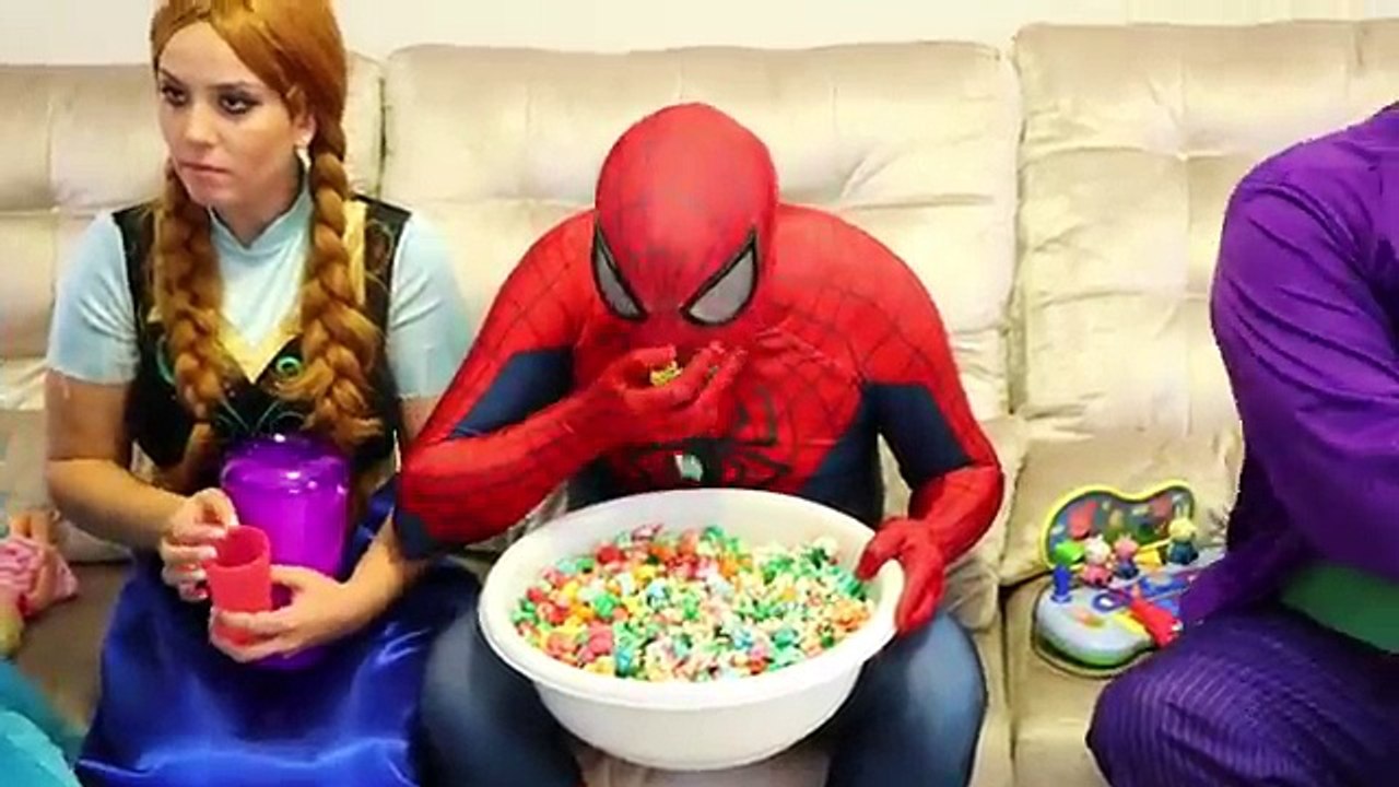 BURIED ALIVE ON ORBEEZ in a pool Frozen Elsa vs Joker FART ON FACE! w/ Spiderman Anna! Sup
