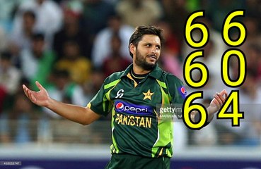 Shahid Afridi Beaten by Simmons [6 6 6 6 0 4] 28 Runs in an Over