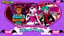 Monster High Princess Ghoul Draculaura on a Blind Date! Video Games For Kids!