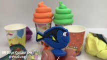 Play Doh Swirl Ice Cream Surprise Cups Paw Patrol Finding Dory Shopkins Surpri
