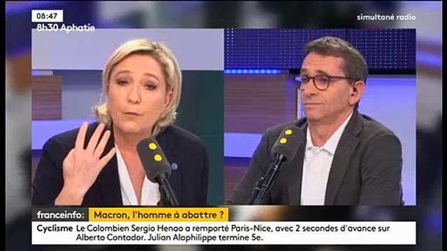 Marine le Pen: Hier soir, Anne-Claire Coudray dévorait Emmanuel Macron des yeux