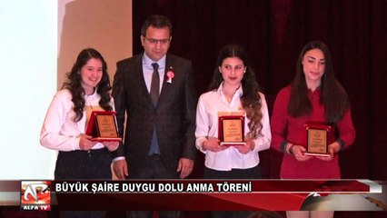 Büyük Şaire Duygu Dolu Anma Töreni
