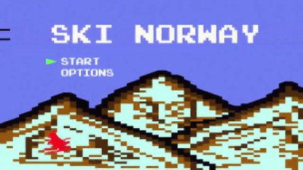 8 Bit Görüntüsüyle Kayak Yapmak
