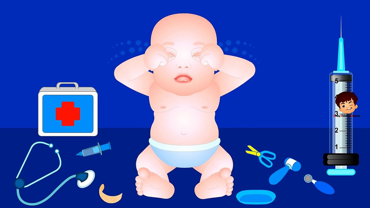 Funny Little Baby Boy Injections in The Bottom | Colors for Children to Learn with Baby Bo