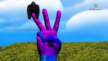 Color Dinosaur Gorilla Finger Family Songs | T-Rex 3D Animation Children Nursery Rhymes |