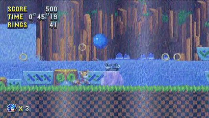 Sonic Mania : Green Hill Zone Act 2 gameplay