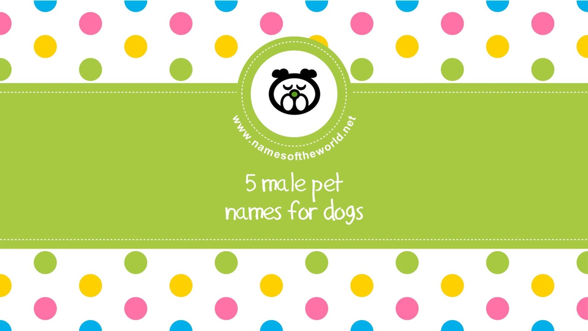 ⁣Male pet names for dogs - www.namesoftheworld.net