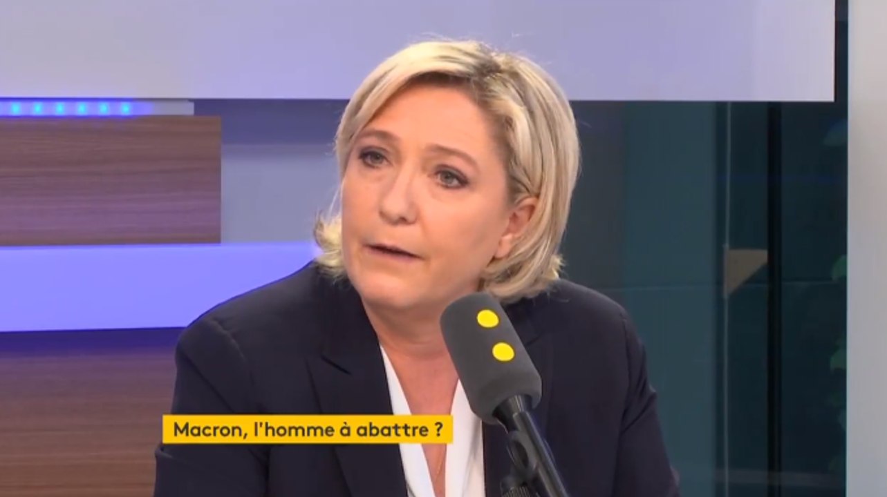 Marine Le Pen prête à débattre avec Emmanuel Macron, mais «pas sur BFM Macron»
