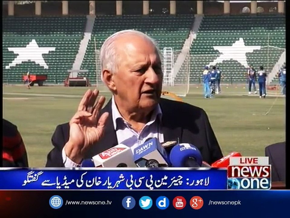 Chairman PCB Shahryar Khan addresses media