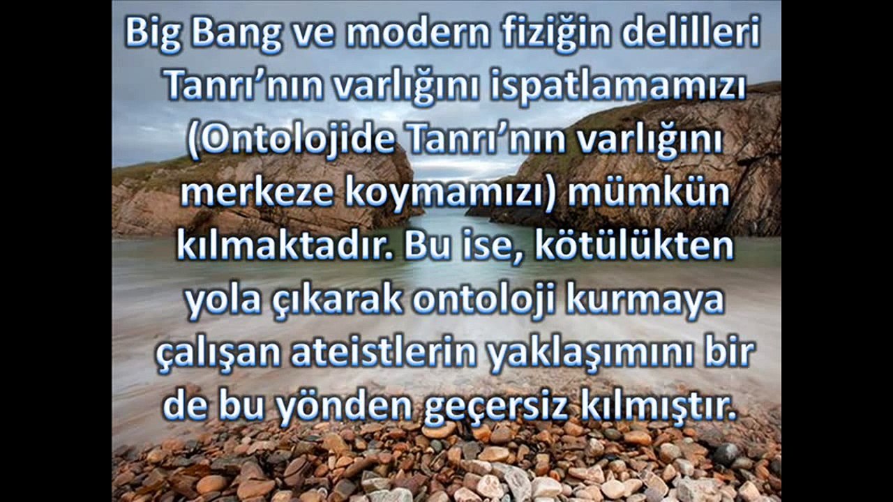 KÖTÜLÜK PROBLEMİ ve BİG BANG - CANER TASLAMAN
