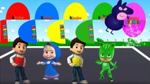 Colors for Children to Learn with Ryder Paw Patrol, Gekko, Catboy, Owlette Pj Masks Surpri