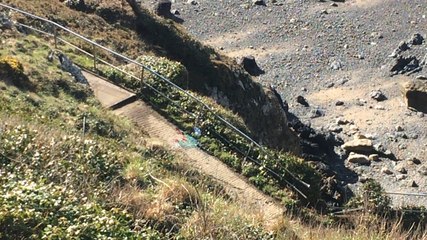 Intervention en cours sur la pointe du Roc