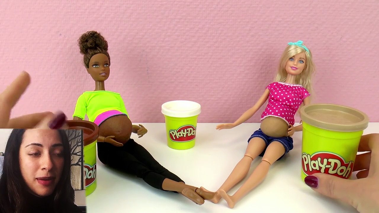 pregnant belly barbie