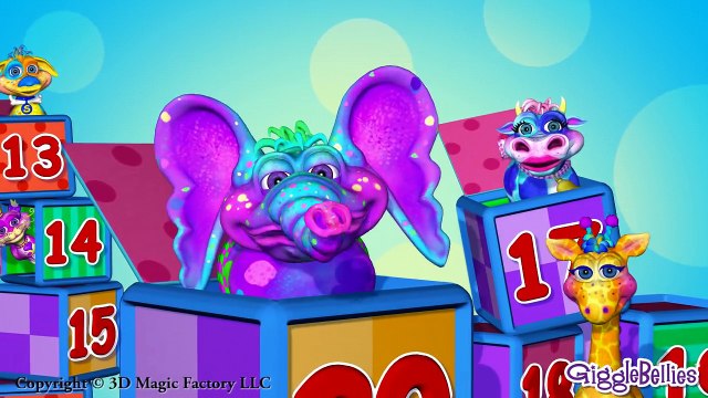 20 GiggleBellies (10 Little Indians) | Learning Songs | GiggleBellies Ten little indians O