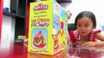 Unboxing Mainan Anak lilin fun doh play doh Ice Cream Factory playset @Lifiatubehd Mainan