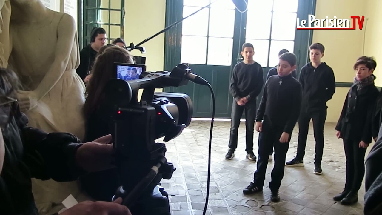 Pontoise : des collégiens  tournent un film pour le concours national de la Résistance