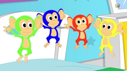 Cinque scimmiette - Five Little Monkeys - Canzone per bambini - Yleekids Italiano