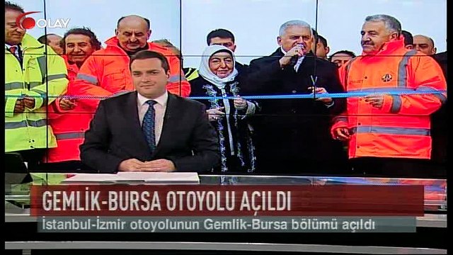 Gemlik-Bursa otoyolu açıldı (Haber 12 03 2017)
