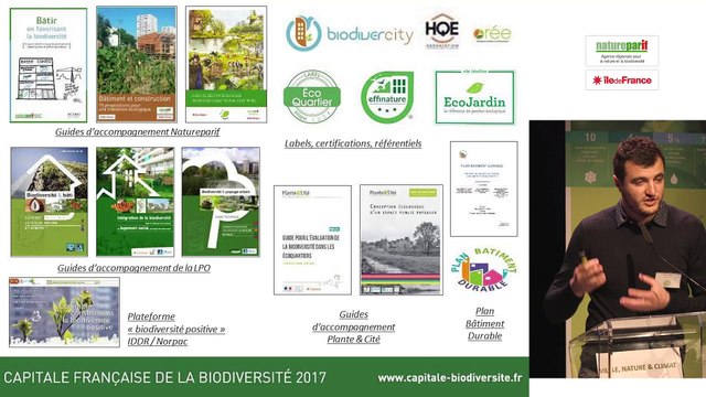 Aménager, rénover et bâtir en favorisant la biodiversité, enjeux pour les collectivités dans le contexte du changement climatique par Marc Barra, écologue, Natureparif