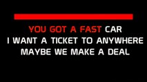 Tracy Chapman - Fast car KARAOKE / INSTRUMENTAL