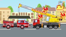 Cartoon for children Learn The Fire Truck rescue Cartoons for kids toddlers CHALLENGE Cars & Truck