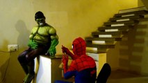 SpiderMan Scream Horror Prank in Real Life w/ Funny SuperHeroes Show