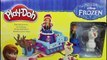 Play Doh Frozen Set Anna and Olaf getting ready for Christmas Funny Stop Motion Animation