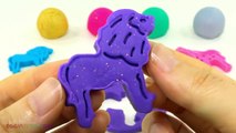 Fun Creative with Glitter Play Dough and Animal Molds for Kids #kids #playdough
