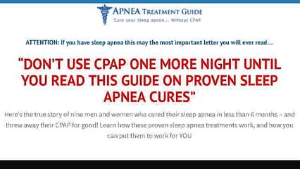 Cure Sleep Apnea Without Cpap