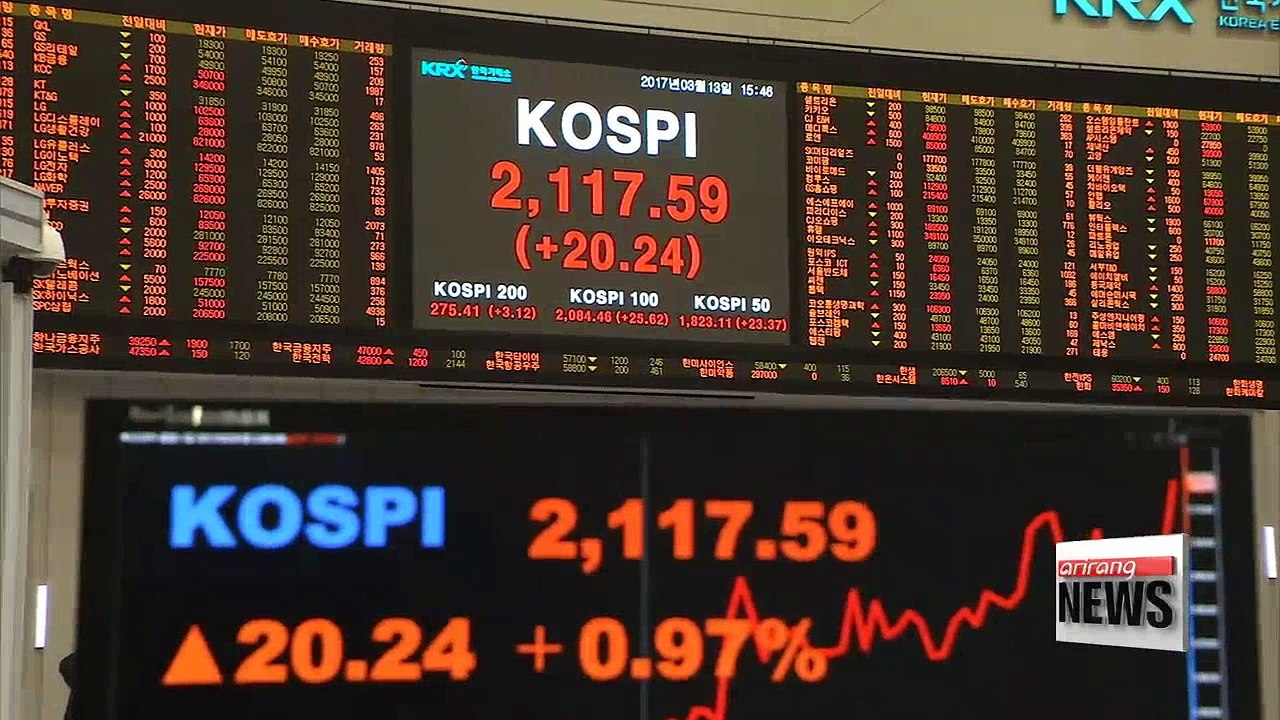 Korean shares reach its highest level in 22 months on eased political uncertainty