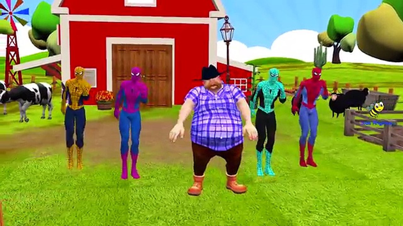La grasa de Spiderman en 3D de Animación Dedo de la Familia de dibujos animados Para los Niños | los Dinosaurios León Dedo Fam