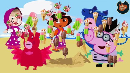 24 Masha and Dora ♥ Masha Doing makeup for pj girl ♥ love story