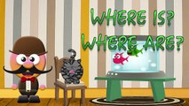 INGLÉS PARA NIÑOS CON MR. PEA [ENGLISH FOR KIDS] - WHERE IS/ARE...? IN, ON , UNDER