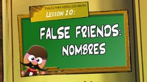 INGLÉS PARA NIÑOS CON MR PEA [ENGLISH FOR KIDS]- FALSE FRIENDS (NOMBRES)