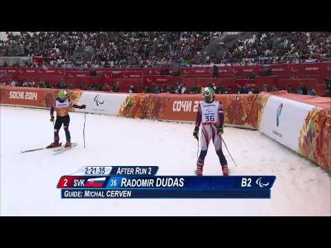 Men's super combined visually impaired Run 2 | Alpine skiing | Sochi 2014 Paralympic Winter Games