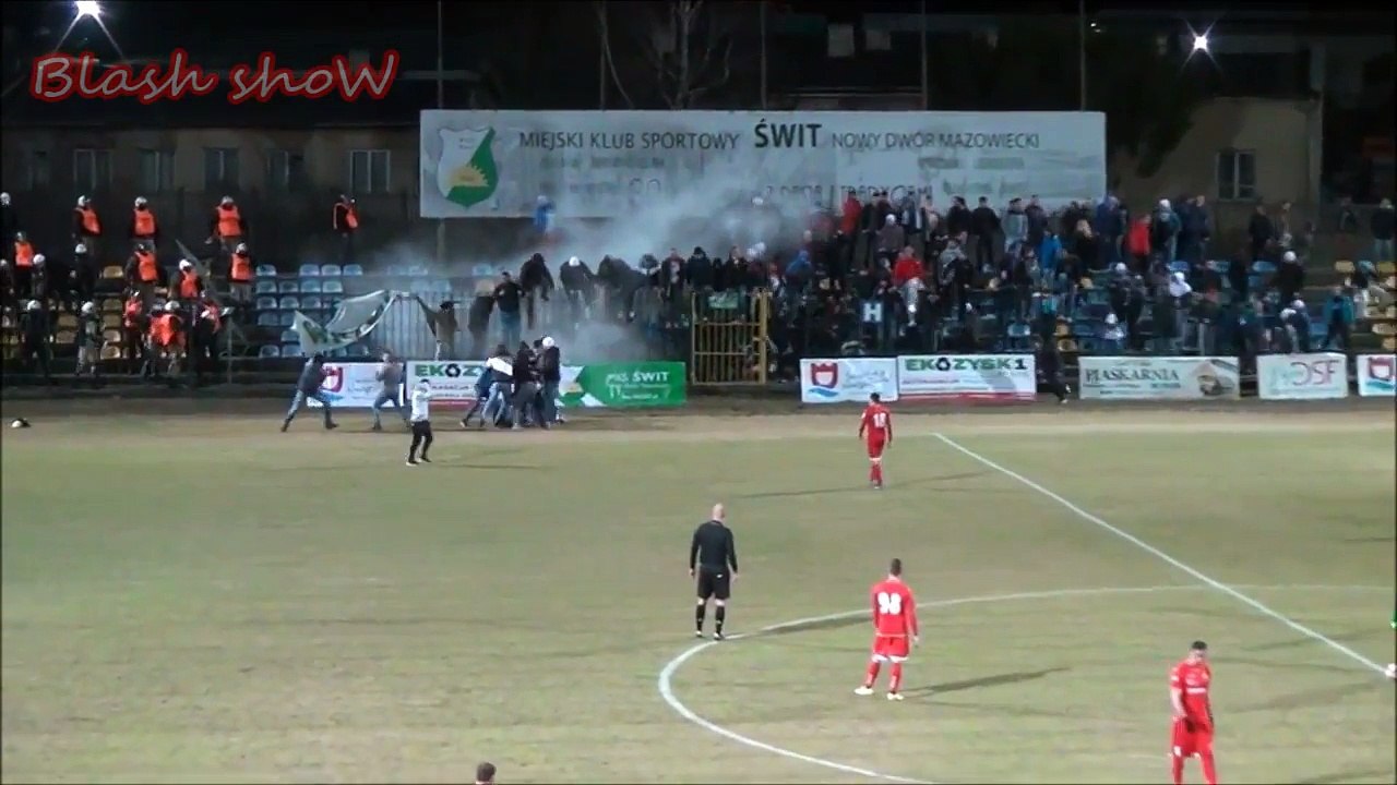 ŚWIT NOWY DWÓR MAZOWIECKI VS WIDZEW ŁÓDŹ 12.03.2017-HOOLIGANS POLAND