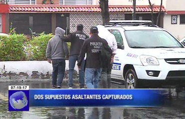 Dos sujetos detenidos en delito flagrante