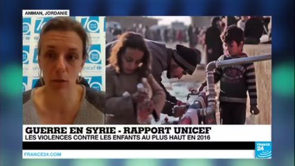 Syrie : les violences contre les enfants au plus haut en 2016, selon l'Unicef