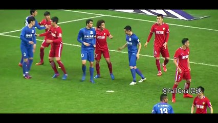 Qin Sheng Disgusting stamped on Axel Witsel red card