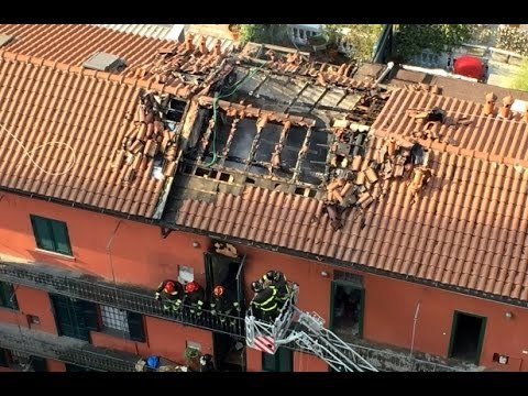 Milano - Incendio in Via Fara, 50 famiglie evacuate (13.03.17)