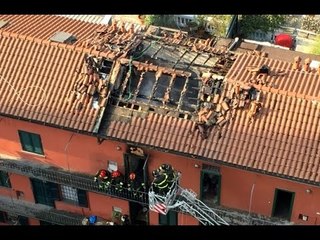 Milano - Incendio in Via Fara, 50 famiglie evacuate (13.03.17)