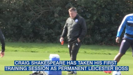 Shakespeare takes first Leicester training session
