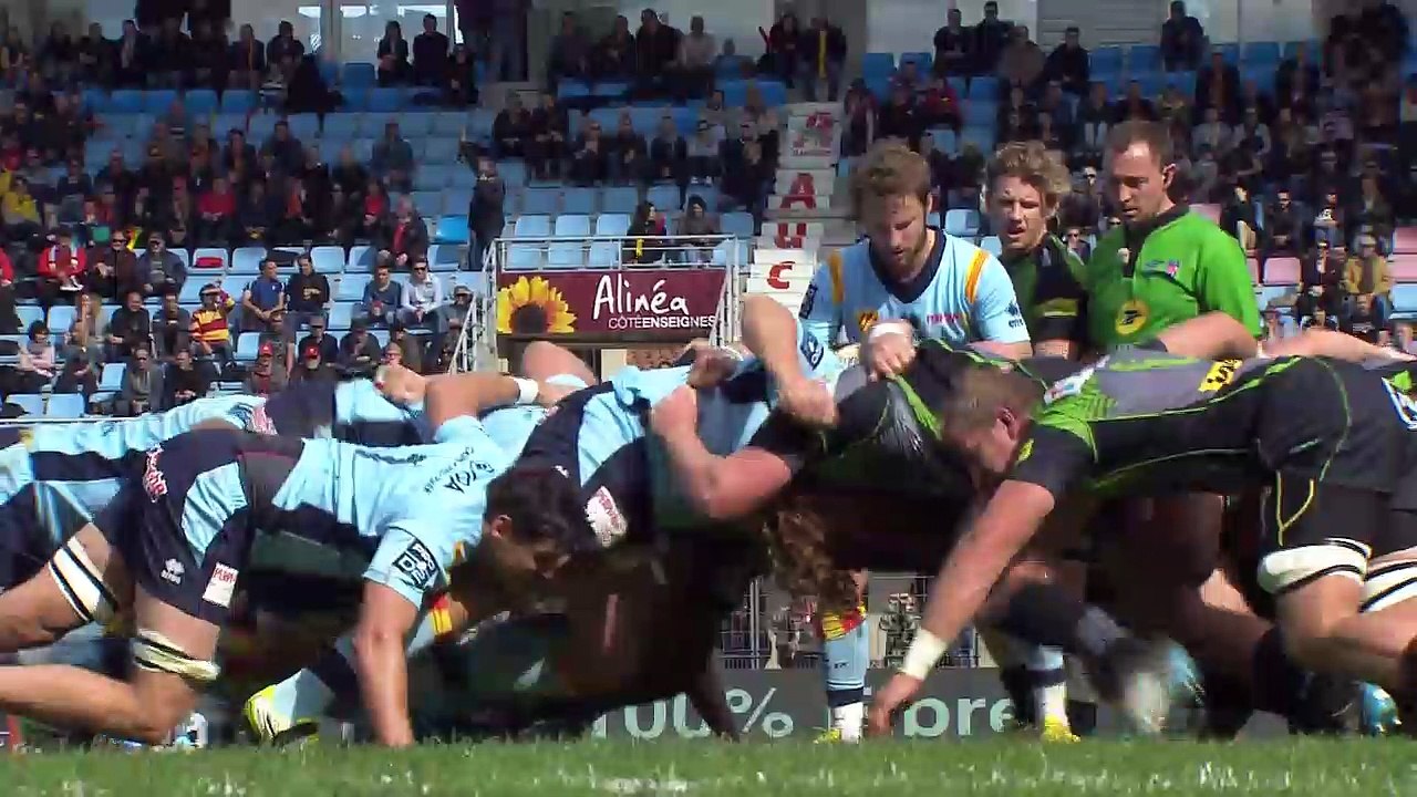 PRO D2 - Résumé Perpignan-Montauban_ 37-3 - J24 - Saison 2016_2017