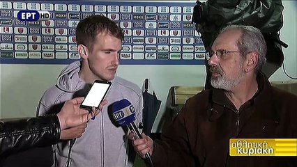 24η Πανιώνιος-ΑΕΛ 1-0 2016-17 Δηλώσεις Γκόλιας (Αθλητική Κυριακή)