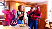 Spiderman & Pink Spidergirl Find a Treasure! w/ Frozen Elsa Mermaid, Prank & Joker! Superh