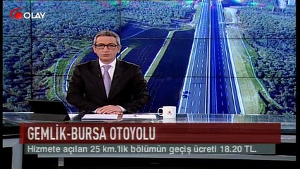 Açılan bölümün geçiş ücreti 18.20 TL (Haber 13 03 2017)