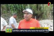 Santa Eulalia: centros campestres afectados por huaicos